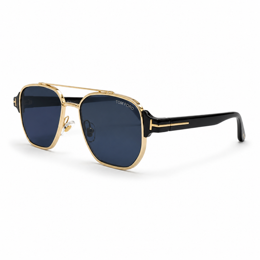 Tom Ford Shiny Gold / Blue Solid