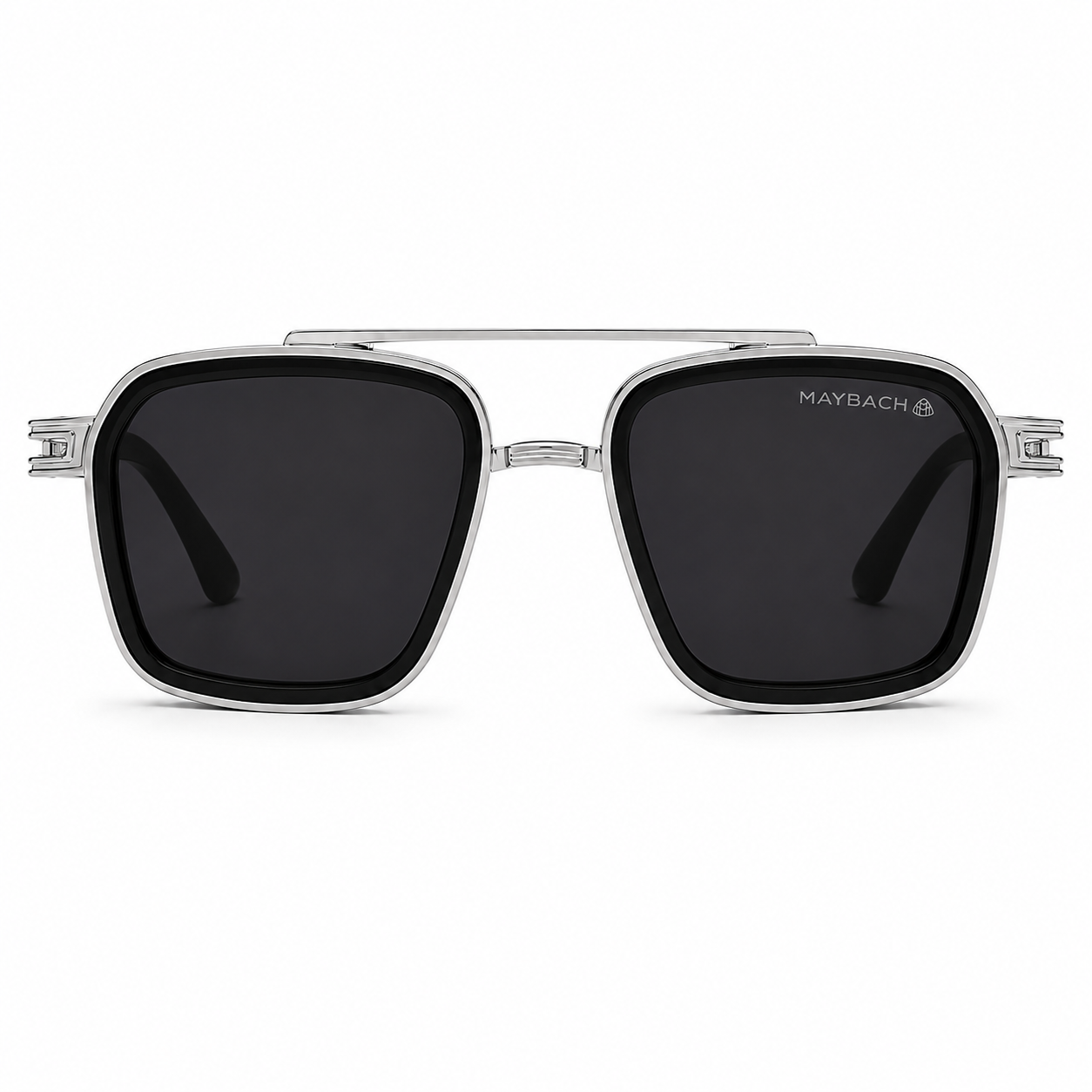 Maybach Silver Frame Black Shade