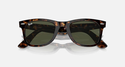 Wayfarer Polished Tortoise Green Lense