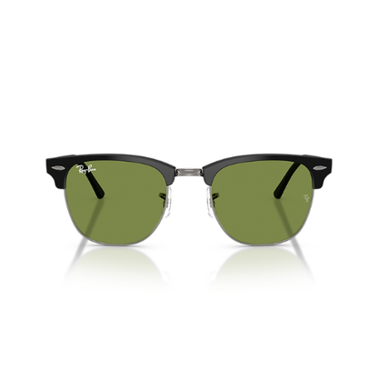 Clubmaster Classic Green Shade Silver Metal Frame