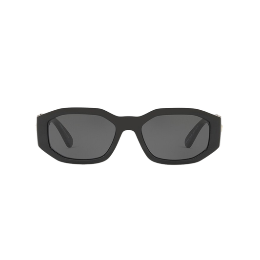 LUMINA Medusa Biggie Sunglasses – Black Oversized Frame with UV400 Black Lenses