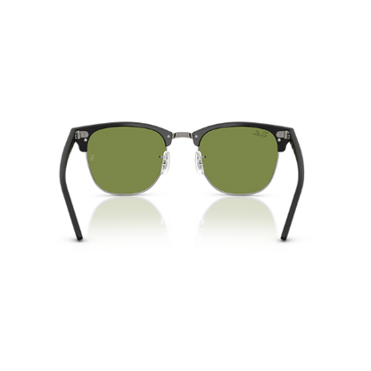Clubmaster Classic Green Shade Silver Metal Frame
