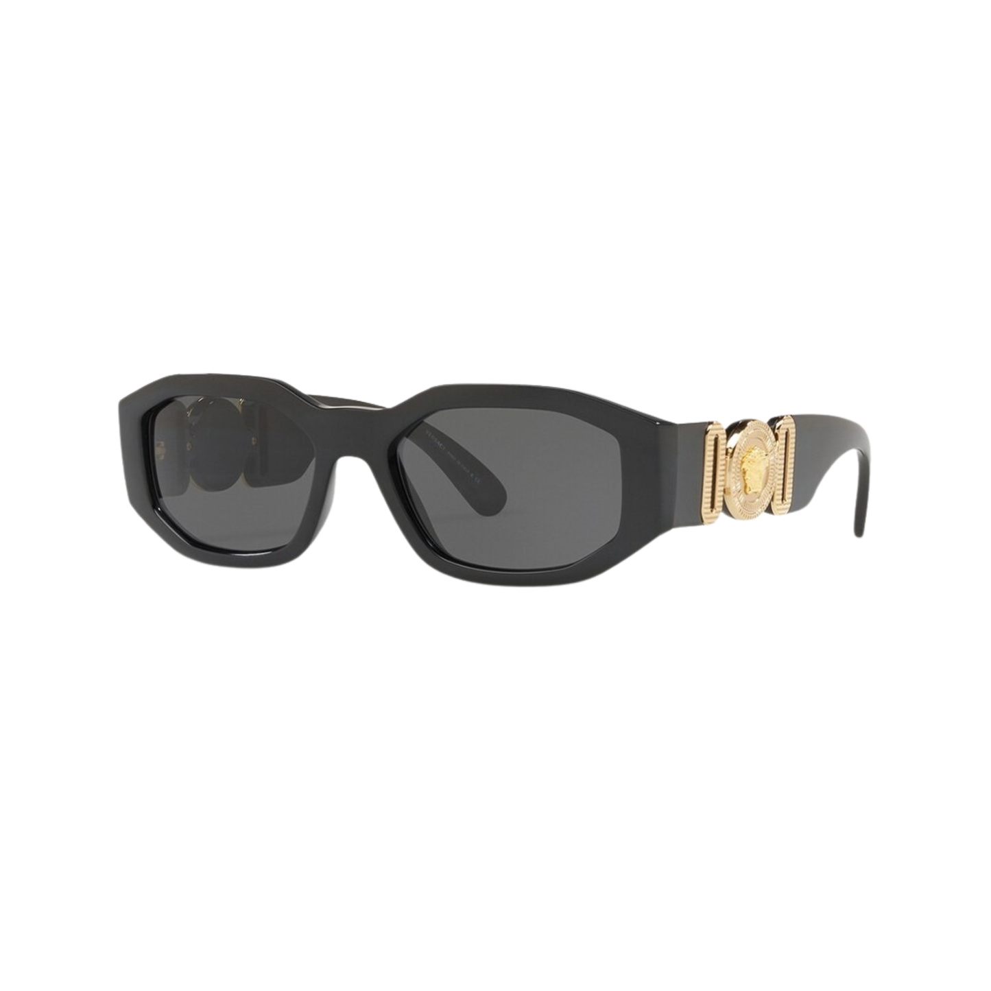 LUMINA Medusa Biggie Sunglasses – Black Oversized Frame with UV400 Black Lenses
