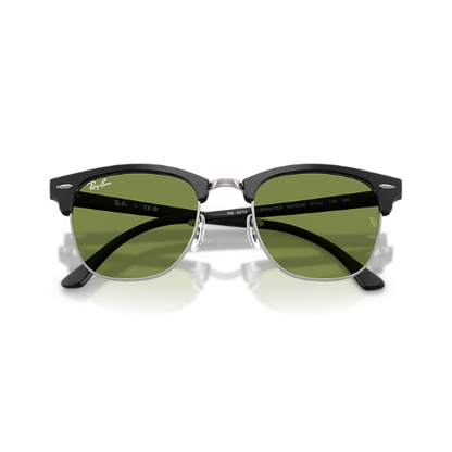 Clubmaster Classic Green Shade Silver Metal Frame