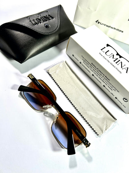 Louis Vuitton Gold & Black Gradient Elegance Sunglasses