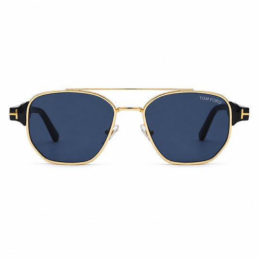Tom Ford Shiny Gold / Blue Solid