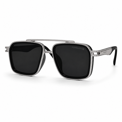 Maybach Silver Frame Black Shade