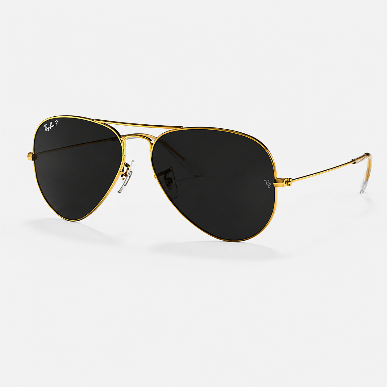 RB Classic Aviator Gold Frame Sunglasses – Black UV400 Anti-Glare Lenses | Luxury Pilot Eyewear