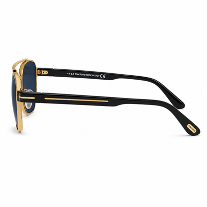 Tom Ford Shiny Gold / Blue Solid