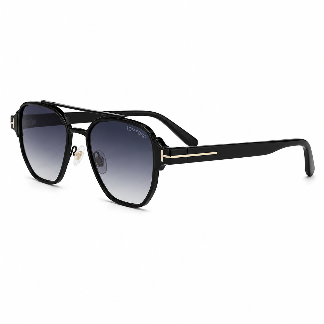 Tom Ford Shiny Black / Blue-Grey Gradient