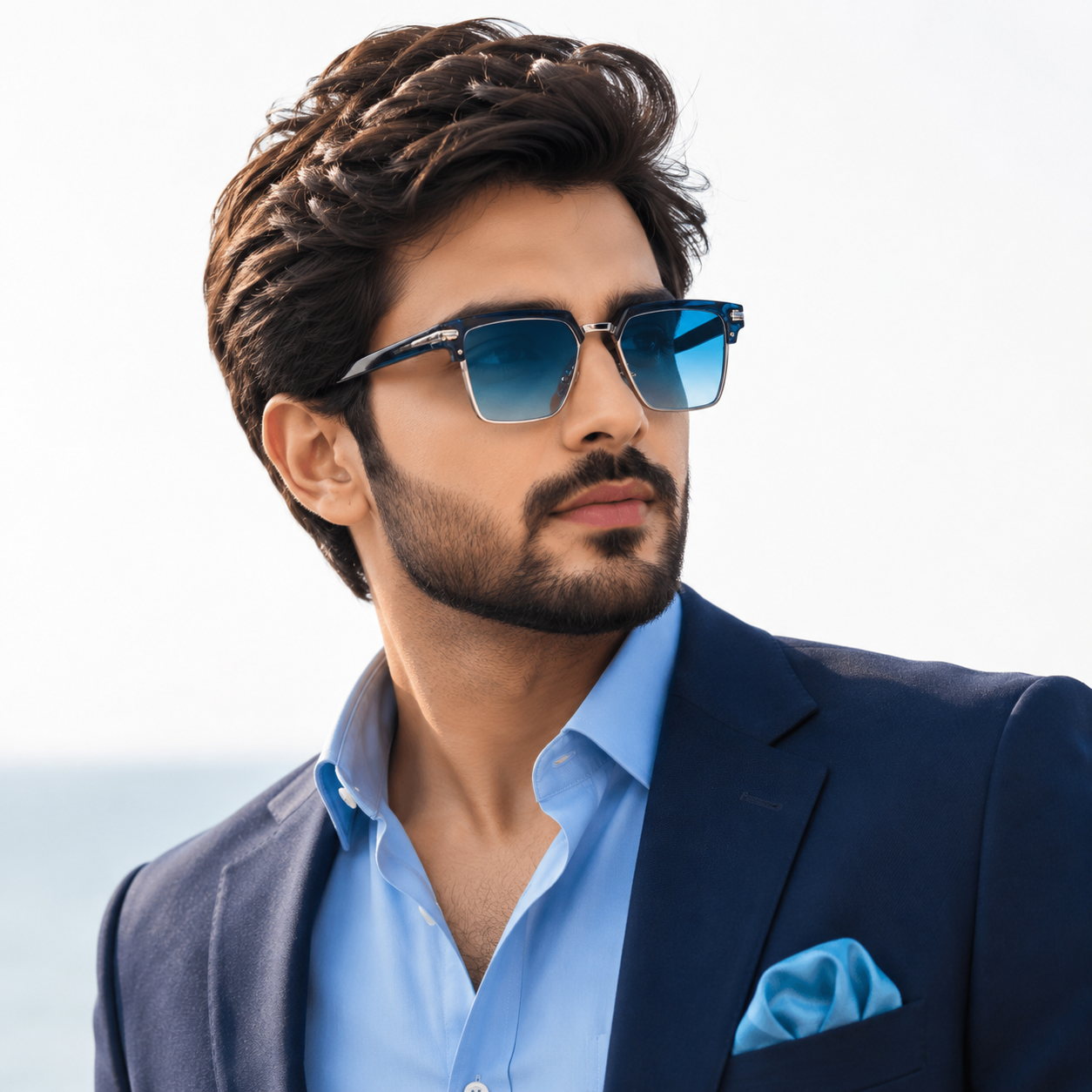 Tom Ford Square Ocean Blue