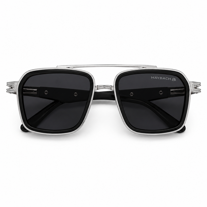 Maybach Silver Frame Black Shade
