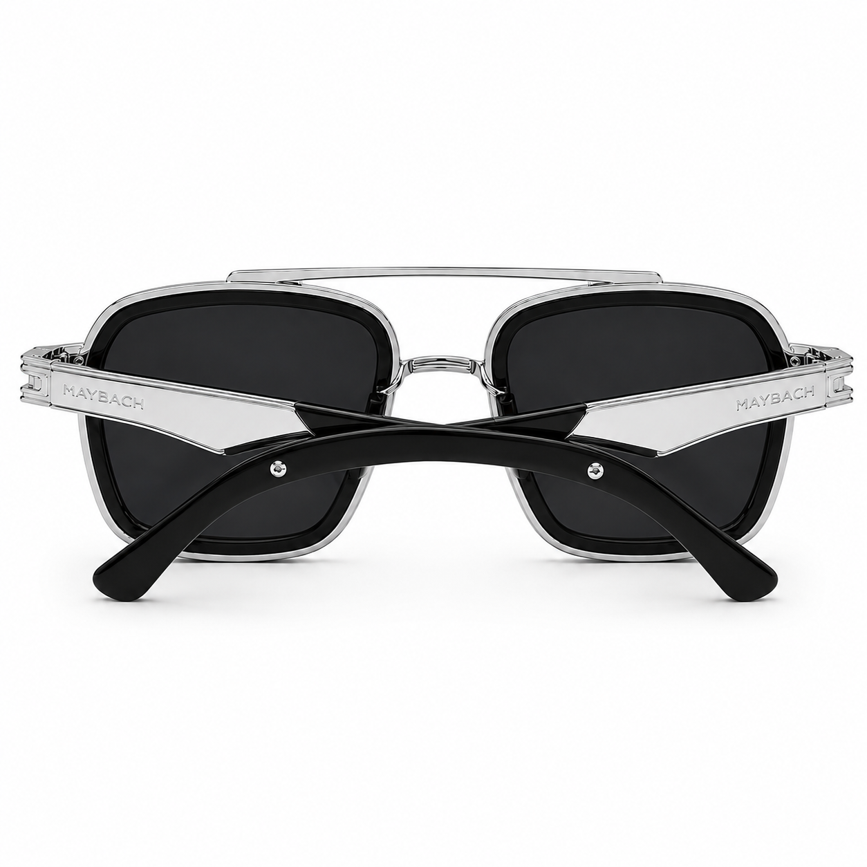 Maybach Silver Frame Black Shade