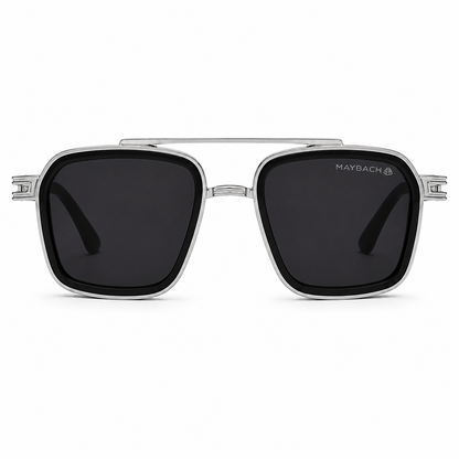 Maybach Silver Frame Black Shade