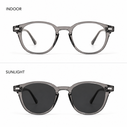 Round Smart Transition Glasses