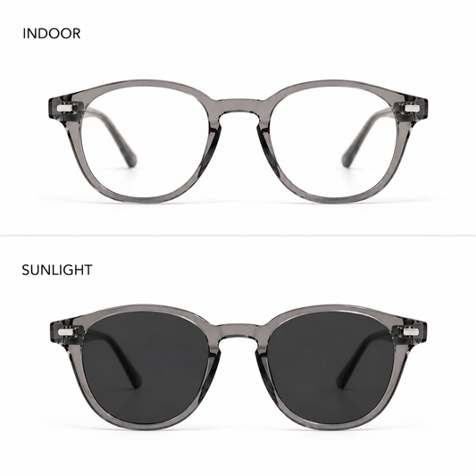 Round Smart Transition Glasses