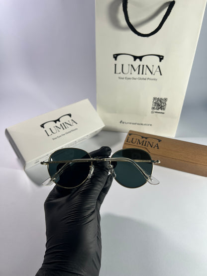 Black Ray-Ban Round Metal Sunglasses