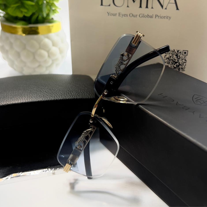 Lumina Royale Edge Rimless Sunglasses