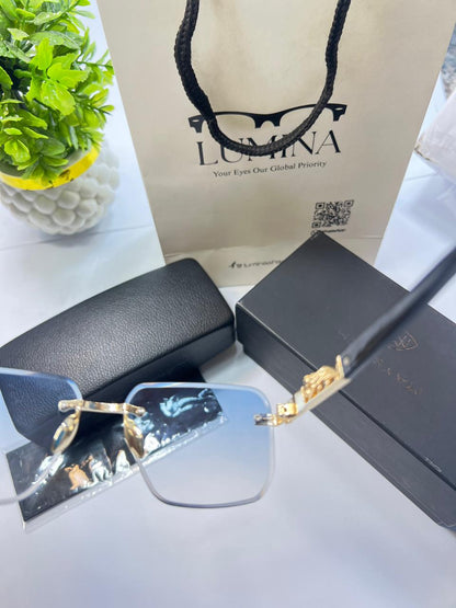 Lumina Royale Edge Rimless Sunglasses