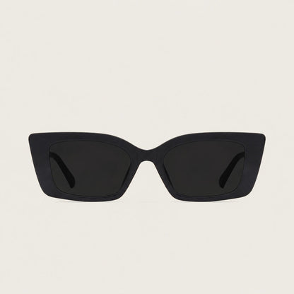 Lumina Vintage Luxurious Cat-Eye Sunglasses – Black Edition