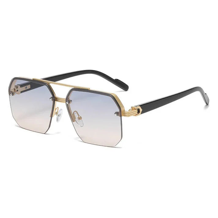 Rimless Sunglasses Brown