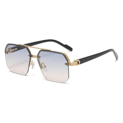 Rimless Sunglasses Brown